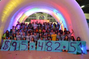 Niles students at the dance marathon (Photo by Dena Lichterman)