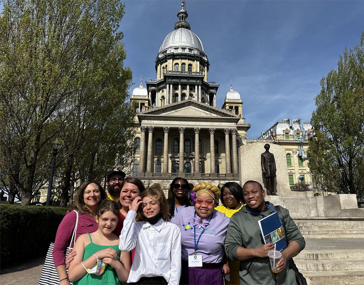 group of people at lobby day