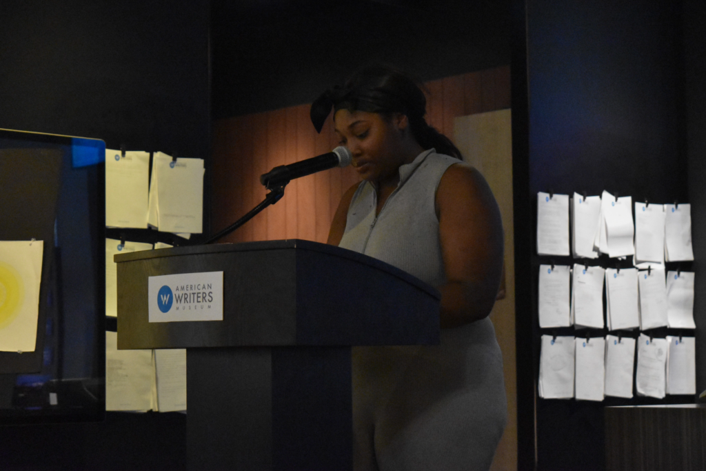 DeNaysa Williams reads her poem.