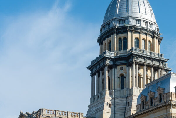 The Illinois State Capitol Building.