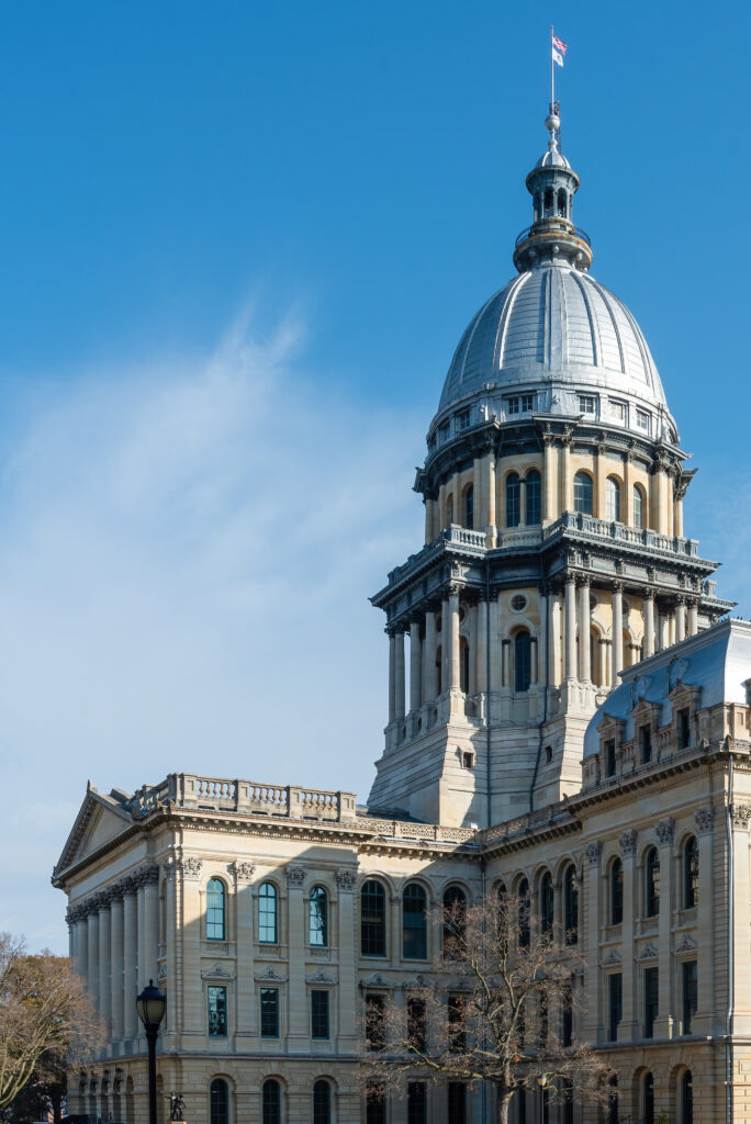 The Illinois State Capitol Building.